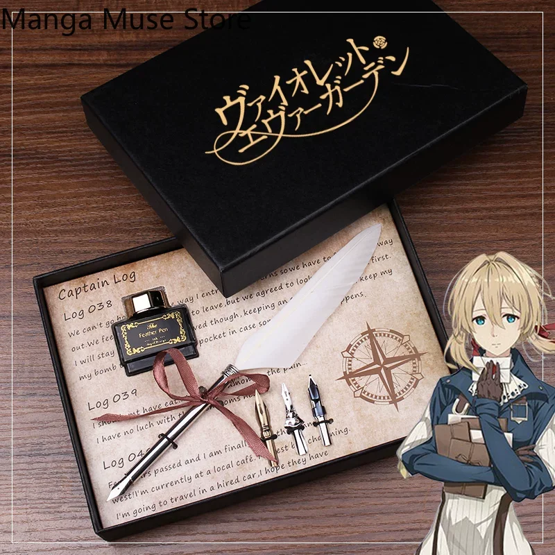 Vintage Collectible Pens - Violet Evergarden Violet Cosplay Zestaw Pióra