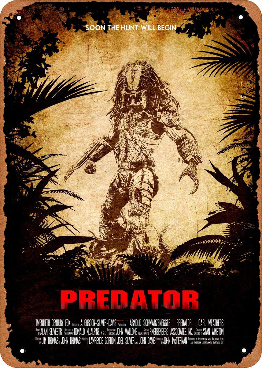 Vintage Collectible Plates - Predator 1987 Filmy Popowe Lata 80.