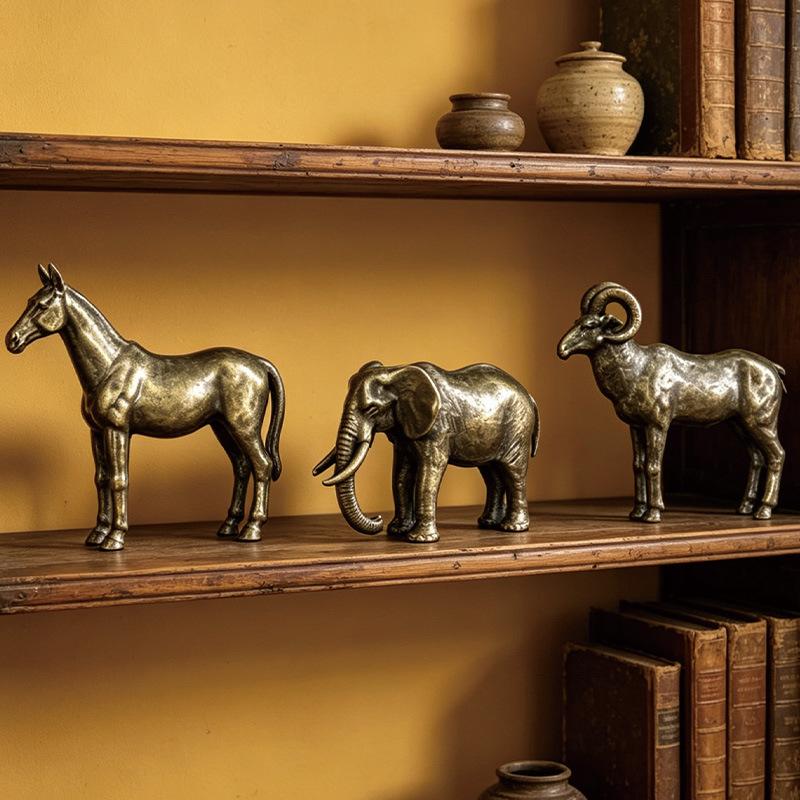 Figurki zwierząt z litego mosi – Vintage Collectibles Store recenzja i cena