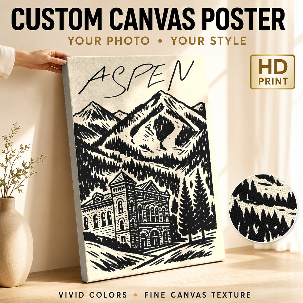 Aspen Vintage Ski Canvas Print – Vintage Collectible Posters recenzja i cena