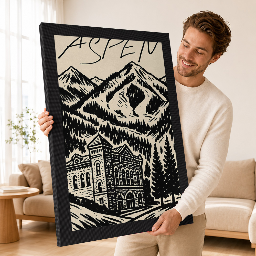 Aspen Vintage Ski Canvas Print – Vintage Collectible Posters recenzja i cena