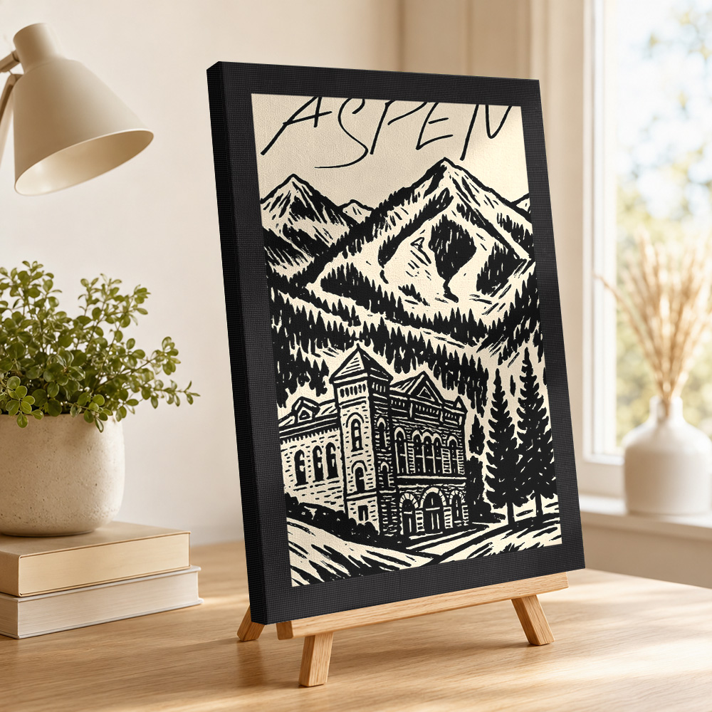 Aspen Vintage Ski Canvas Print – Vintage Collectible Posters recenzja i cena