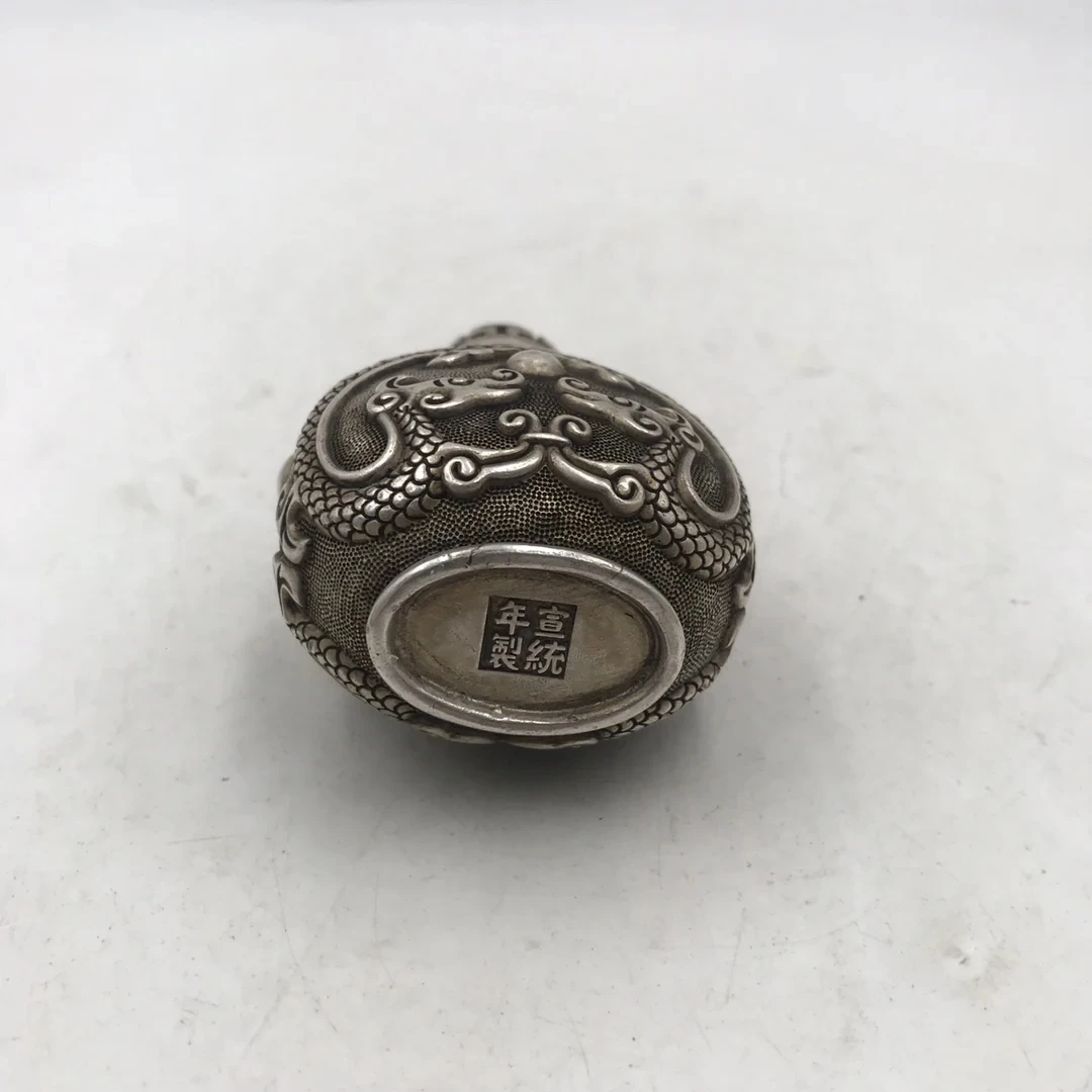 Chińska biała brązowa tabakier – Vintage Collectible Bottles recenzja i cena
