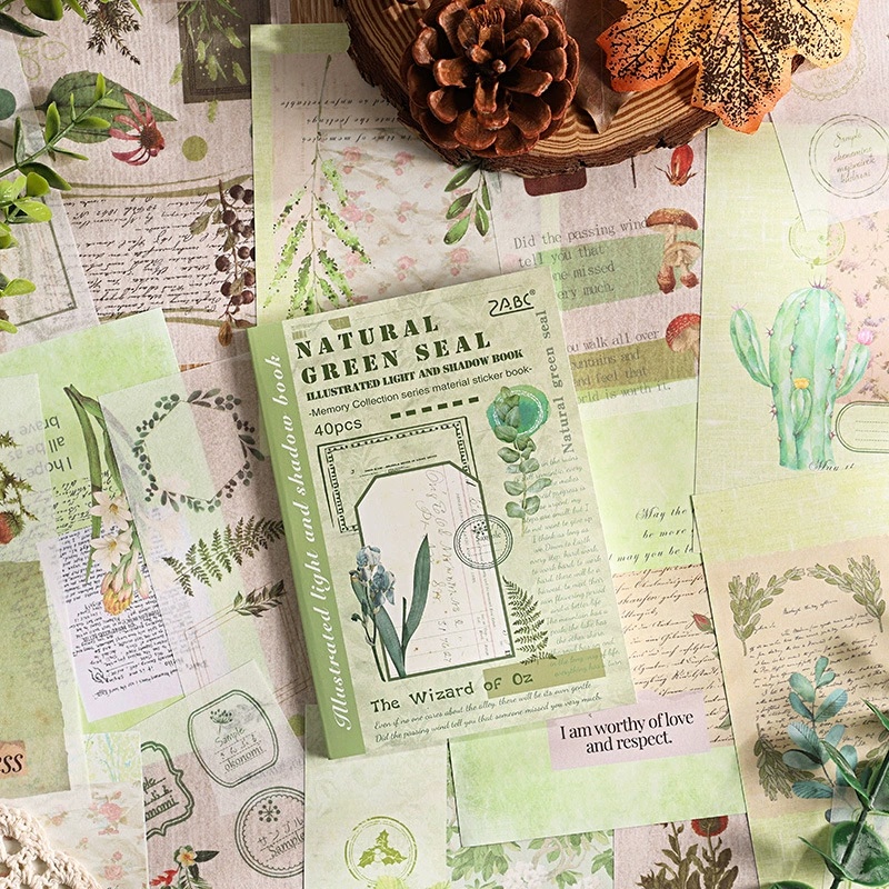 40 arkuszy ilustrowanej serii  – Vintage Collectible Books recenzja i cena